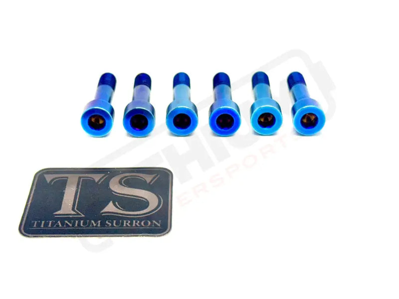 TS Altis Sigma Gearbox Cover Titanium Bolt Kit Burnt Blue / 6 Pieces (Visible Bolts Only) / Socket Cap Altis Drive