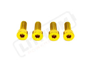 TS Altis Sigma Gearbox Cover Titanium Bolt Kit - Gold / 6 Pieces (Visible Bolts Only) / Half Head - Titanium Bolts