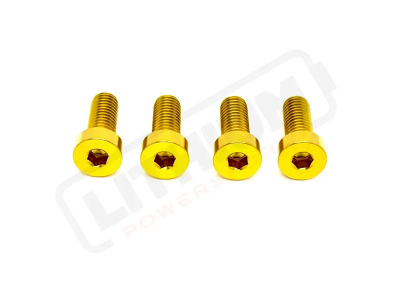 TS Altis Sigma Gearbox Cover Titanium Bolt Kit - Gold / 6 Pieces (Visible Bolts Only) / Half Head - Titanium Bolts