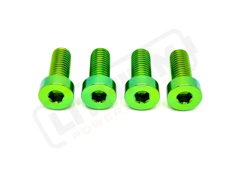 TS Altis Sigma Gearbox Cover Titanium Bolt Kit - Green / 6 Pieces (Visible Bolts Only) / Half Head - Titanium Bolts