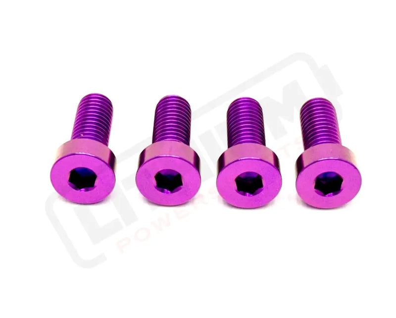 TS Altis Sigma Gearbox Cover Titanium Bolt Kit - Purple / 6 Pieces (Visible Bolts Only) / Half Head - Titanium Bolts