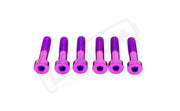 TS Altis Sigma Gearbox Cover Titanium Bolt Kit - Purple / 6 Pieces (Visible Bolts Only) / Socket Cap - Titanium Bolts
