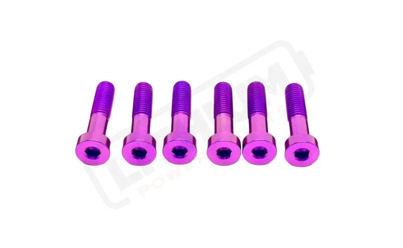 TS Altis Sigma Gearbox Cover Titanium Bolt Kit - Purple / 6 Pieces (Visible Bolts Only) / Socket Cap - Titanium Bolts