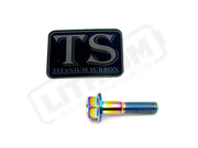 TS Altis Sigma Gearbox Cover Titanium Bolt Kit - Rainbow / 6 Pieces (Visible Bolts Only) / Hex Flange - Titanium Bolts