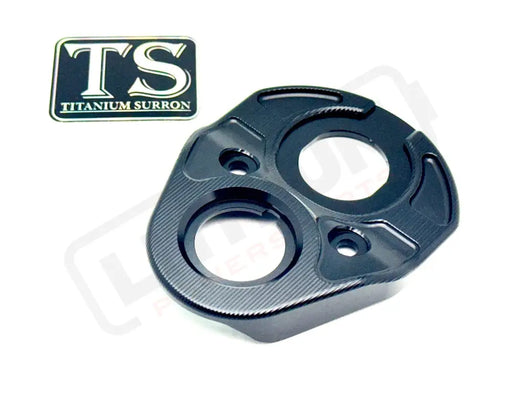 TS Aluminum Key Cover/ USB Plate for E-Ride Pro - Black - Aluminum Ignition Cover