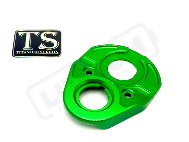 TS Aluminum Key Cover/ USB Plate for E-Ride Pro - Green - Aluminum Ignition Cover