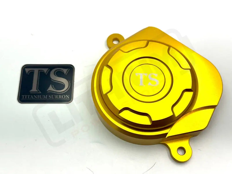 TS Aluminum Motor Cover for Surron ERide Pro and Segway - Gold - Surron ERP Aluminum Motor Cover
