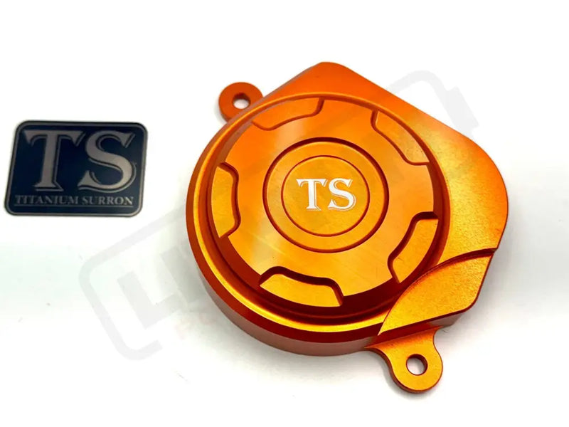 TS Aluminum Motor Cover for Surron ERide Pro and Segway - Orange - Surron ERP Aluminum Motor Cover