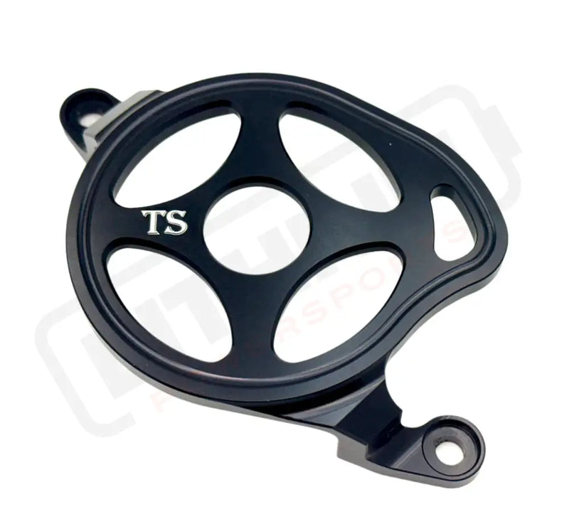 TS Aluminum Motor Cover (Open Style) for Surron ERide Pro and Segway - Black - Surron Aluminum Motor Cover (Open Style)