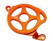 TS Aluminum Motor Cover (Open Style) for Surron ERide Pro and Segway - Orange - Surron Aluminum Motor Cover (Open Style)