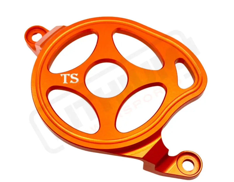 TS Aluminum Motor Cover (Open Style) for Surron ERide Pro and Segway - Orange - Surron Aluminum Motor Cover (Open Style)