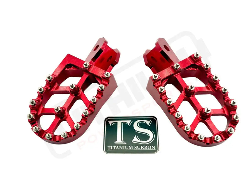 TS Anodized Aluminum Foot Pegs for Surron E-Ride Pro 79 Bike - 6061 TS Footpegs