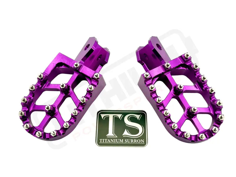 TS Anodized Aluminum Foot Pegs for Surron E-Ride Pro 79 Bike - 6061 TS Footpegs