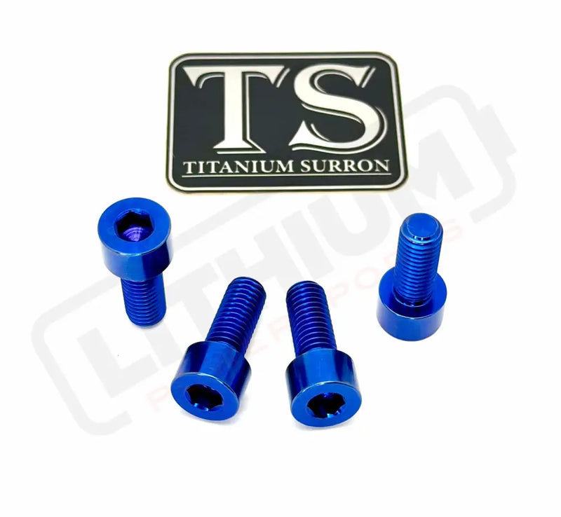 TS Axle Pinch Titanium Bolts for KKE/ DNM Forks - Blue / Altis Sigma Factory Fork - Titanium Bolts