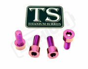 TS Axle Pinch Titanium Bolts for KKE/ DNM Forks - Purple / Altis Sigma Factory Fork - Titanium Bolts
