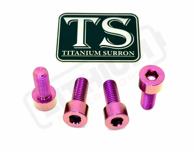 TS Axle Pinch Titanium Bolts for KKE/ DNM Forks - Purple / Altis Sigma Factory Fork - Titanium Bolts