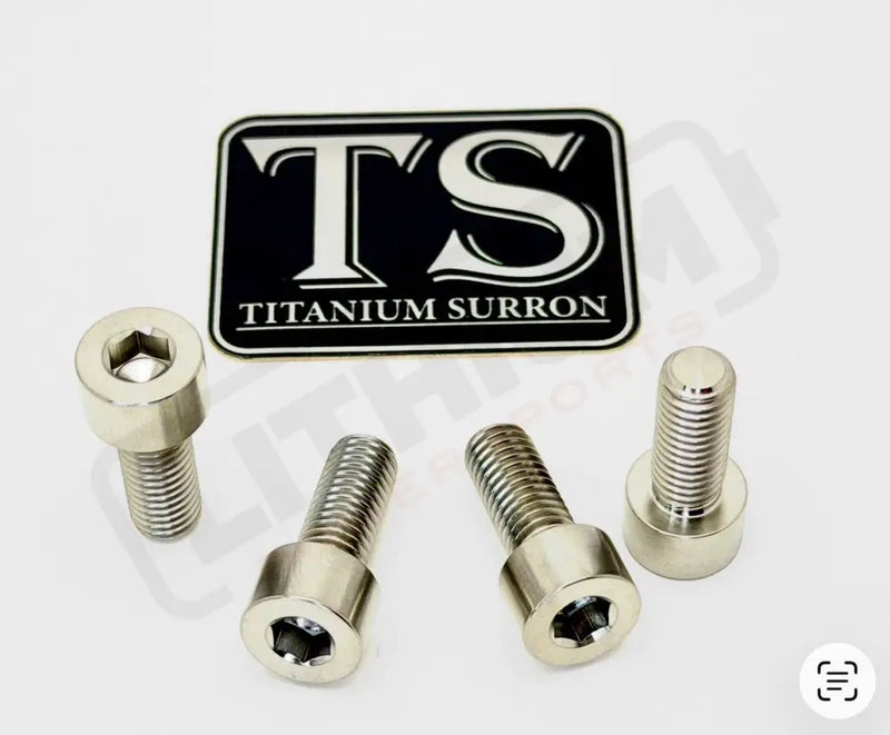 TS Axle Pinch Titanium Bolts for KKE/ DNM Forks - Silver / Altis Sigma Factory Fork - Titanium Bolts
