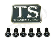TS Controller Mount Bolts for Surron Talaria MX3/MX4 & XXX E-Ride Pro - Surron LBX (6 pcs) / Black - Titanium Bolts