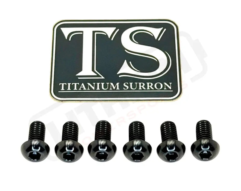 TS Controller Mount Bolts for Surron Talaria MX3/MX4 & XXX E-Ride Pro - Surron LBX (6 pcs) / Black - Titanium Bolts