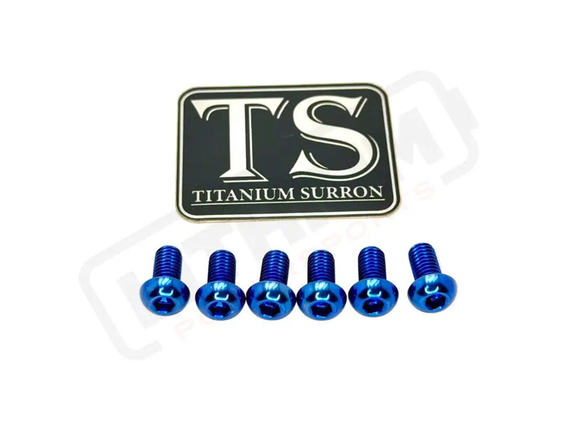 TS Controller Mount Bolts for Surron Talaria MX3/MX4 & XXX E-Ride Pro - Surron LBX (6 pcs) / Blue - Titanium Bolts