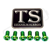 TS Controller Mount Bolts for Surron Talaria MX3/MX4 & XXX E-Ride Pro - Surron LBX (6 pcs) / Green - Titanium Bolts