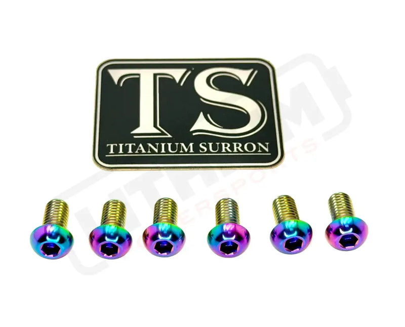 TS Controller Mount Bolts for Surron Talaria MX3/MX4 & XXX E-Ride Pro - Surron LBX (6 pcs) / Rainbow - Titanium Bolts