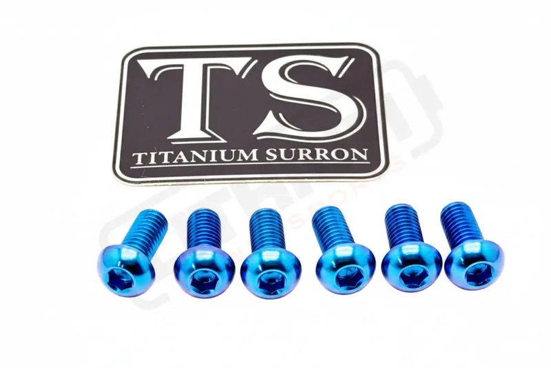 TS Controller Mount Bolts for Surron Talaria MX3/MX4 & XXX E-Ride Pro - Surron LBX (6 pcs) / Teal - Titanium Bolts