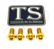 TS Controller Mount Bolts for Surron Talaria MX3/MX4 & XXX E-Ride Pro - Talaria MX3/ MX4/ MX5 (4 pcs) / Gold - Titanium