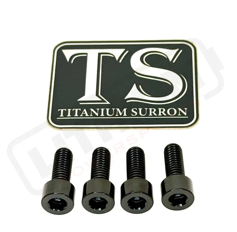 TS Controller Mount Bolts for Surron Talaria MX3/MX4 & XXX E-Ride Pro - Surron Ultra Bee (4 pcs) / Black - Titanium