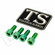 TS Controller Mount Bolts for Surron Talaria MX3/MX4 & XXX E-Ride Pro - Surron Ultra Bee (4 pcs) / Green - Titanium