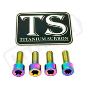 TS Controller Mount Bolts for Surron Talaria MX3/MX4 & XXX E-Ride Pro - Surron Ultra Bee (4 pcs) / Rainbow - Titanium