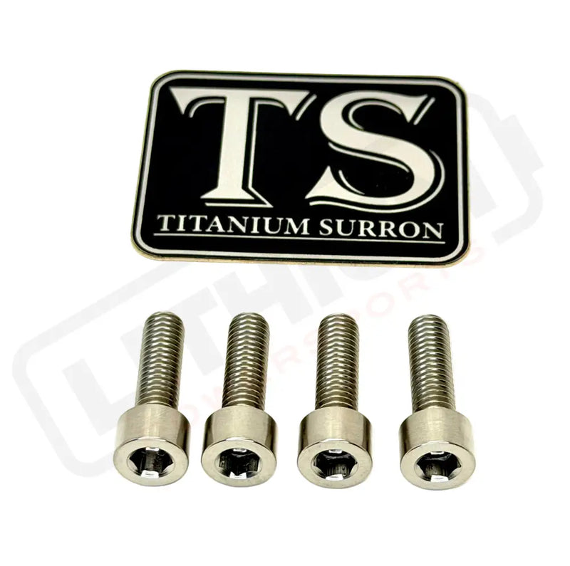 TS Controller Mount Bolts for Surron Talaria MX3/MX4 & XXX E-Ride Pro - Surron Ultra Bee (4 pcs) / Silver - Titanium