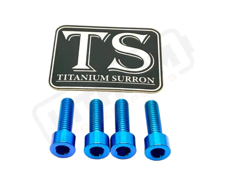 TS Controller Mount Bolts for Surron Talaria MX3/MX4 & XXX E-Ride Pro - Surron Ultra Bee (4 pcs) / Teal - Titanium Bolts