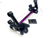 TS Custom CNC Aluminum Footpeg Bracket Assembly E-Ride Pro SS and S - Black / Purple - Footpeg bracket assembly ERP