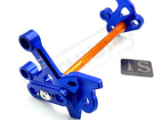 TS Custom CNC Aluminum Footpeg Bracket Assembly E-Ride Pro SS and S - Blue / Burnt Orange - Footpeg bracket assembly ERP