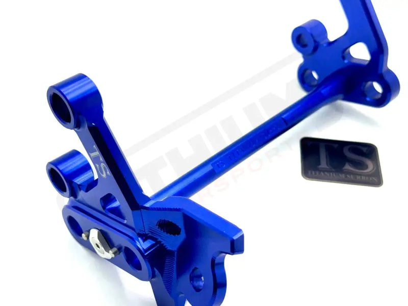 TS Custom CNC Aluminum Footpeg Bracket Assembly E-Ride Pro SS and S - Blue / Blue - Footpeg bracket assembly ERP