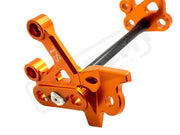 TS Custom CNC Aluminum Footpeg Bracket Assembly E-Ride Pro SS and S - Burnt Orange / Black - Footpeg bracket assembly