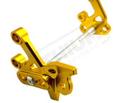 TS Custom CNC Aluminum Footpeg Bracket Assembly E-Ride Pro SS and S - Gold / Silver - Footpeg bracket assembly ERP