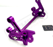 TS Custom CNC Aluminum Footpeg Bracket Assembly E-Ride Pro SS and S - Purple / Purple - Footpeg bracket assembly ERP