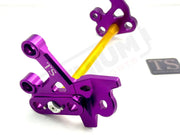 TS Custom CNC Aluminum Footpeg Bracket Assembly E-Ride Pro SS and S - Purple / Gold - Footpeg bracket assembly ERP