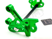 TS Custom CNC Aluminum Footpeg Bracket Assembly Surron - Green / Black - Footpeg bracket assembly LBX