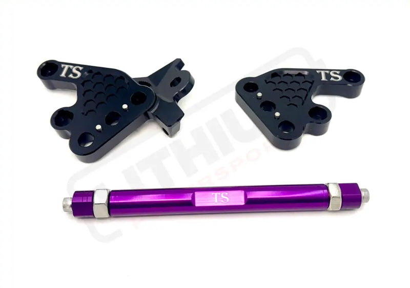TS Custom CNC Aluminum Footpeg Bracket Assembly Talaria MX3, MX4, MX5 - Lithium Powersports