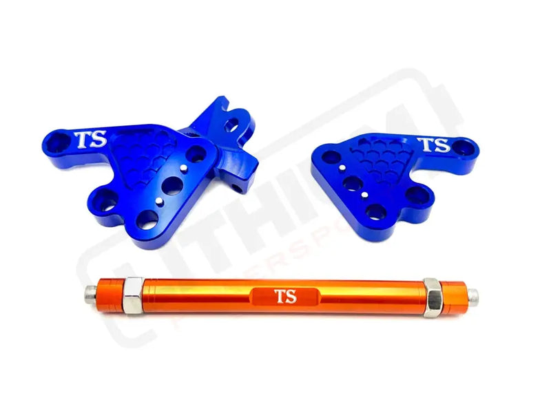 TS Custom CNC Aluminum Footpeg Bracket Assembly Talaria MX3, MX4, MX5 - Lithium Powersports