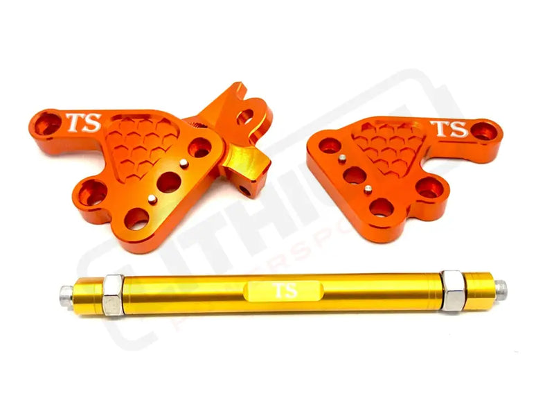 TS Custom CNC Aluminum Footpeg Bracket Assembly Talaria MX3, MX4, MX5 - Lithium Powersports