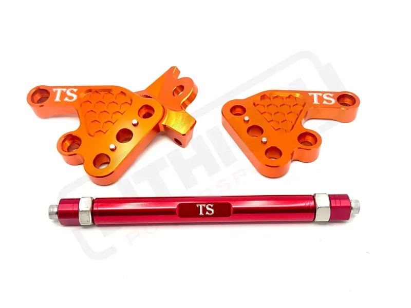 TS Custom CNC Aluminum Footpeg Bracket Assembly Talaria MX3, MX4, MX5 - Lithium Powersports