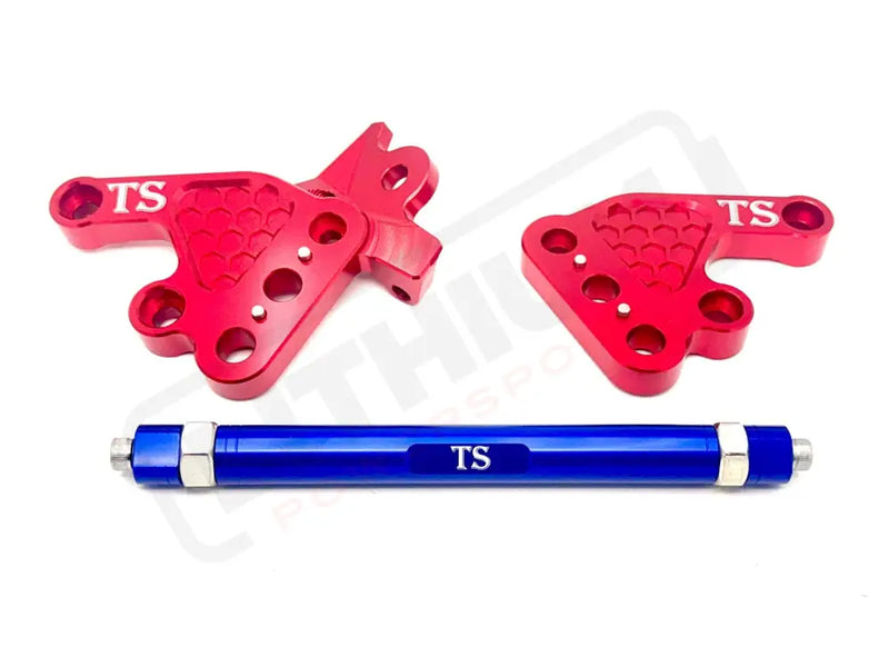 TS Custom CNC Aluminum Footpeg Bracket Assembly Talaria MX3, MX4, MX5 - Lithium Powersports