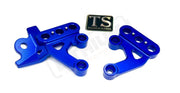 TS Custom CNC Aluminum Footpeg Bracket for Surron and E-Ride Pro - Blue - Surron CNC footpeg brackets