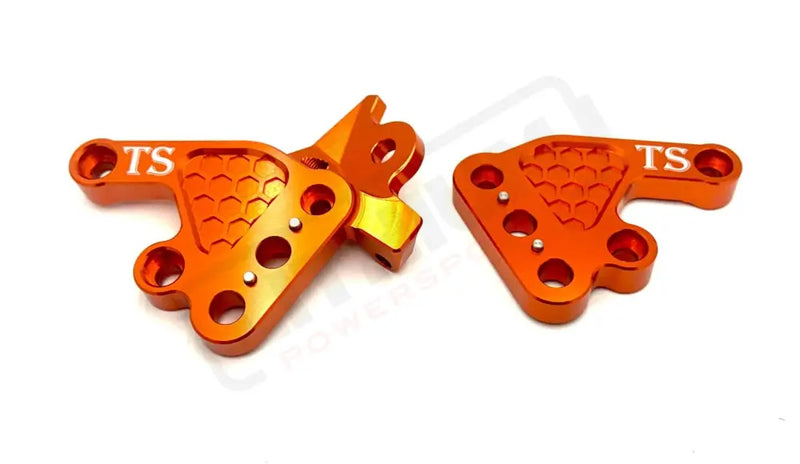 TS Custom CNC Aluminum Footpeg Brackets for Talaria Sting MX3 MX4 MX5 - Burnt Orange / Talaria MX3 MX4 MX5 - Talaria