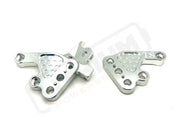 TS Custom CNC Aluminum Footpeg Brackets for Talaria Sting MX3 MX4 MX5 - Silver / Talaria MX3 MX4 MX5 - Talaria CNC