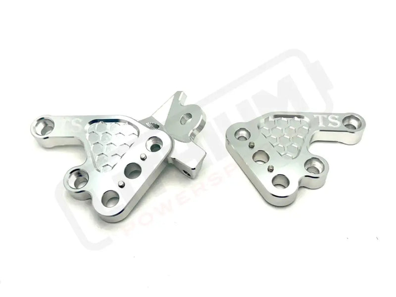 TS Custom CNC Aluminum Footpeg Brackets for Talaria Sting MX3 MX4 MX5 - Silver / Talaria MX3 MX4 MX5 - Talaria CNC